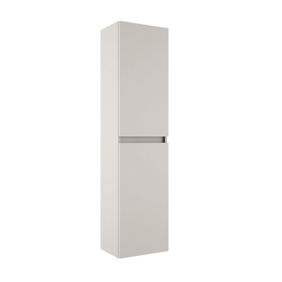 Saniclass Chaci Hoge Kast - 140x35x27cm - 2 deuren - mat cotton (beige)