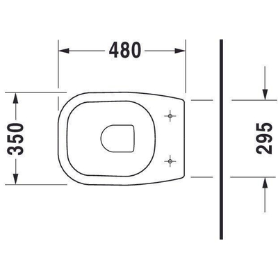 Duravit D-code Closet staand - 480mm - diepspoel horizontale afv - wit