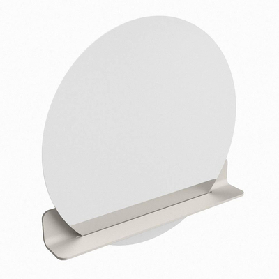 Mondiaz SPOT miroir – Ø 80 cm – avec tablette – Linen (blanc cassé)