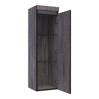 BRAUER Joy Edge badkamerkast - 120x35x35cm - 1 deur - rechtsdraaiend - greeploos - Driftwood