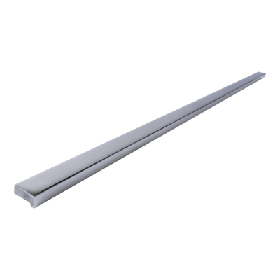 BRAUER Poignée de meuble en applique - 48cm - modèle A - matériau inox - chrome