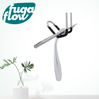 FugaFlow Efficiente Arredo Raclette de douche avec support ventouse chrome