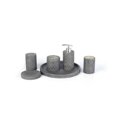 Ideavit Isy Set d'accessoires 6 pièces Concrete Grey