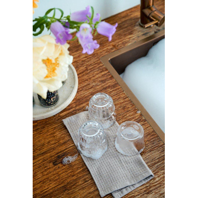 Wellmark CA 28x28cm chiffon vaisselle - 2 pièces - waffle beige