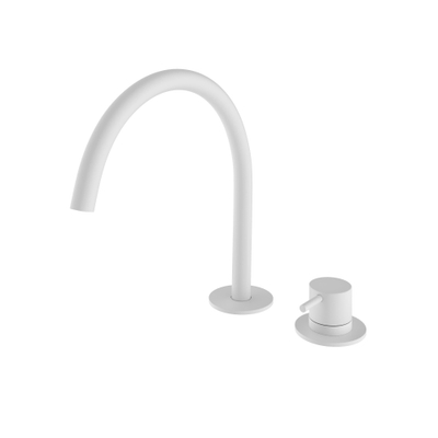 Hotbath Cobber Mitigeur de lavabo 2 trous WH Blanc mat