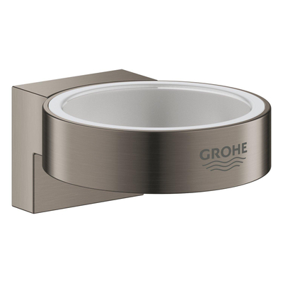 Grohe Selection Wandhouder - voor zeepdispenser/glas - brushed hard graphite (antraciet)