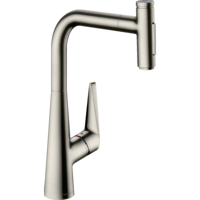 Hansgrohe talis select m5117 h300 masque de cuisine poing coulissant aspect acier inoxydable