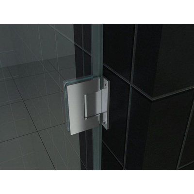 Wiesbaden Less Porte de niche 900 x 2000 x 8 mm verre clair nano/chrome