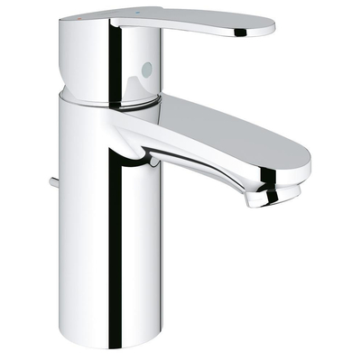 GROHE Eurostyle Cosmopolitan wastafelkraan - opbouw - voorsprong 10.2cm - met trekwaste - chroom