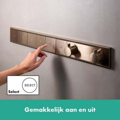 Hansgrohe Rainselect Thermostaat - inbouw - voor 5 functies - geborsteld brons