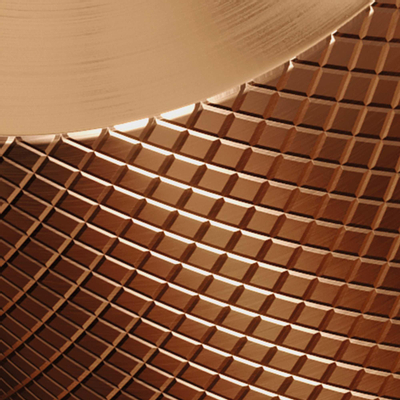Brauer Copper carving Wastafelmengkraan opbouw - laag - model a - PVD - geborsteld koper