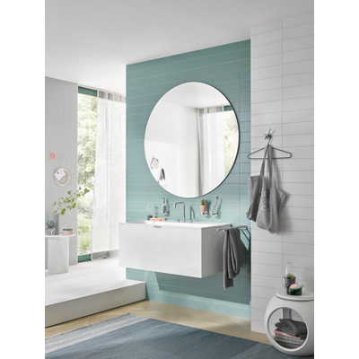 Emco Round Zeephouder - 10x9x5cm - met zeepschaal - chroom/kristal helder glas