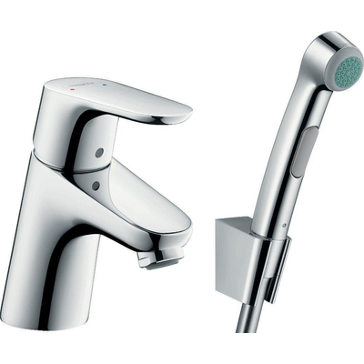 Hansgrohe Focus Bidet set - 70 met handdouche en doucheslang - 160cm - hoogglans chroom