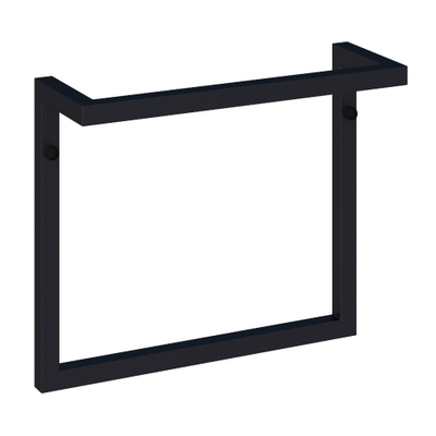 BRAUER Porte-serviettes - 35x30x12cm - noir mat