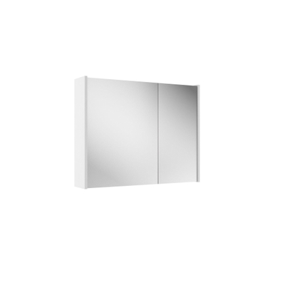 Saniclass Prime Armoire miroir - 80x63x16cm - incluant panneaux latéraux - blanc mat