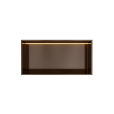 Hotbath &MORE Inbouwbox of inbouwnis - 30x60x10 - met LED - IP44 - tuscan bronze (brons)