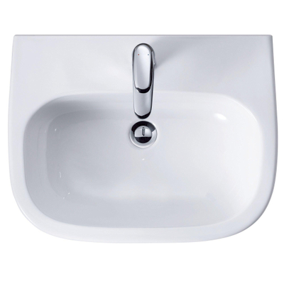 Duravit D-code lavabo 60x46cm 1 trou de robinet sans trop-plein blanc
