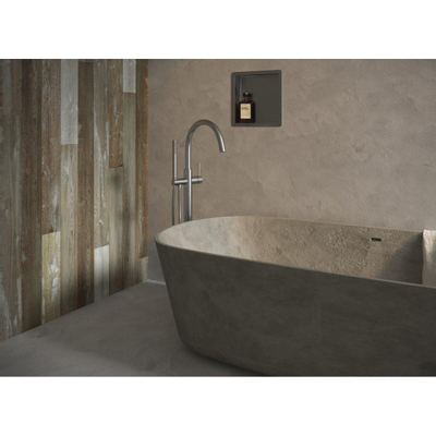 Brauer Brushed Edition Robinet de bain sur pied avec douchette stick ColdStart Nickel brossé PVD