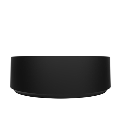 Arcqua Case vasque à poser - 40x40cm - Rond - Marbre de synthèse Noir Mat