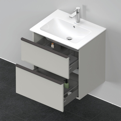 Duravit D-neo Meuble sous vasque 61x46.2x62.5cm 2 tiroirs Gris béton mat