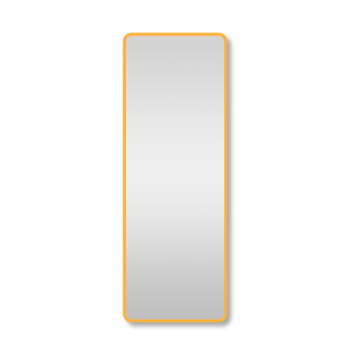 Saniclass Retro Line 2.0 Rectangle Spiegel - 140x50cm - rechthoek - afgerond - frame - mat goud OUTLETSTORE