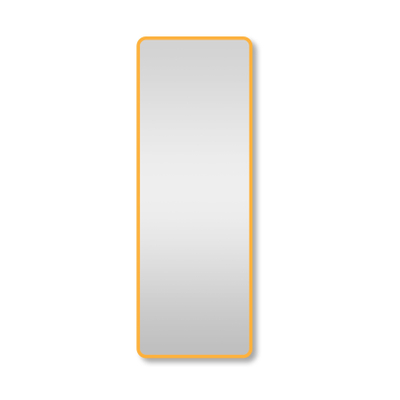 Saniclass Retro Line miroir – rectangle – 50 x 140 cm – Or mat