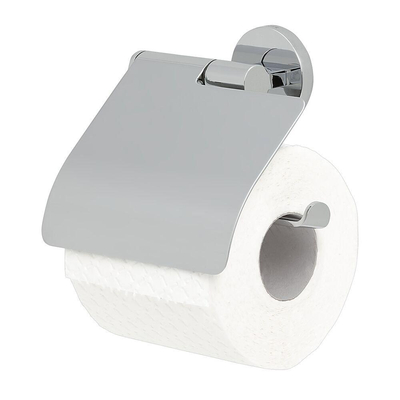 Tiger Noon Toiletrolhouder - met klep - chroom