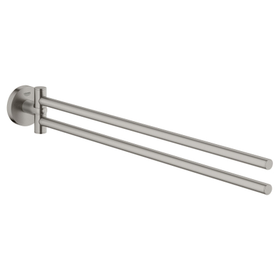 Grohe Start Handdoekhouder - 2-lids - Supersteel (RVS) - rvs-look