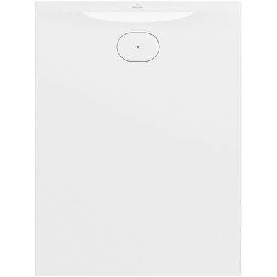 Villeroy & Boch Ecora douchebak - 120x90x3.5cm - afvoer korte zijde - white alpine (wit)