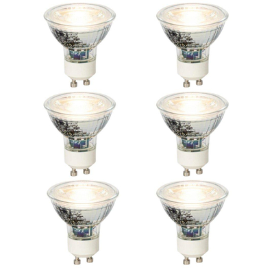 Luedd LED lamp - set van 6 - GU10 - 4W - 3000K - 310LM - dimbaar