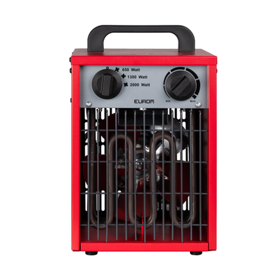 Eurom Industrial EK 2001 Déshumidificateur de chantier/Chauffage d’atelier 2000 watts Rouge