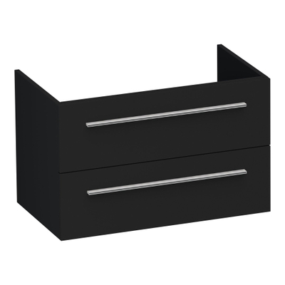 BRAUER Trust wastafelonderkast 160 excl. opbouwgrepen 4 softclose lades en 2 sifon uitsparingen - Timber Grey