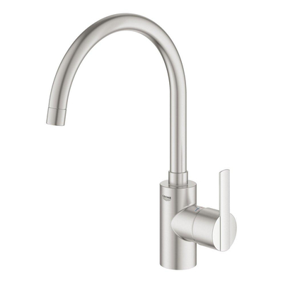 GROHE Feel Mitigeur d'évier - haut - SuperSteel brossé