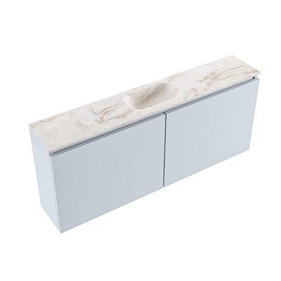 MONDIAZ TURE-DLUX 120cm toiletmeubel Clay. EDEN wastafel Frappe positie midden. Zonder kraangat.