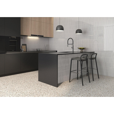 La Platera Cerámica Kromo Keramische wandtegel - 35x35cm - 9.2mm - Grijs