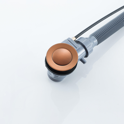 Fugaflow Eccelente Sobrado évacuation de baignoire surélevée - commande rotative avec fonction de remplissage - évacuation prolongée - cuivre brossé