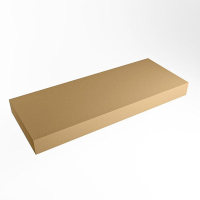 Mondiaz TOP 51 Plan sous vasque - 130x51x12cm - suspendu - solid surface - Oro