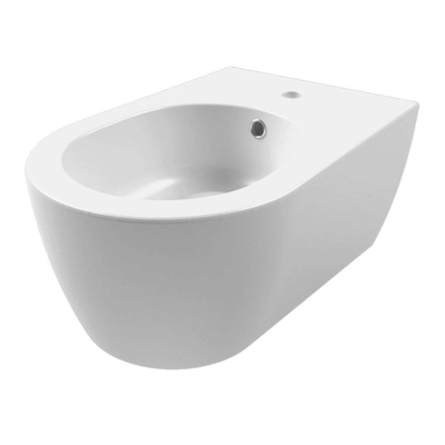 Royal Plaza Novia bidet mural avec trop-plein 1 trou de robinet blanc mat