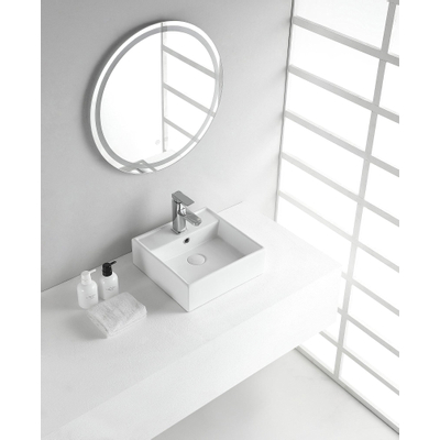 Xellanz Larx lavabo à poser 38,5x38,5x13cm blanc