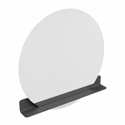 Miroir de salle de bain Mondiaz SPOT - rond 100cm - plan de miroir - couleur Gris Foncé