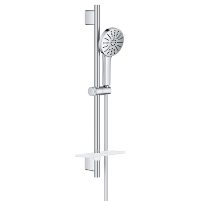 GROHE Vitalio Joy Ensemble barre de douche - 60cm - douchette ronde - 3 types de jets - chrome