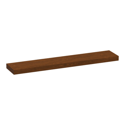 BRAUER Creek plan vasque suspendu - 240x50x10cm - lattes chêne brun