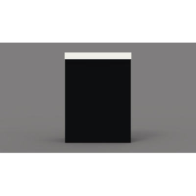 Arcqua Luna Fonteinset 54.3x39.7x21.8cm zwart mat met marble fontein zonder overloop wit glans