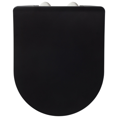 Tiger Tune Abattant de WC Duroplast Noir Inox brossé