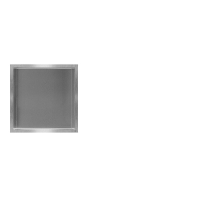 Looox BoX niche - 30x30x7cm - encastrée - inox