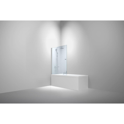 Van Rijn Products ST02 Badwand - 80x150cm - incl glasbehandeling - chroom