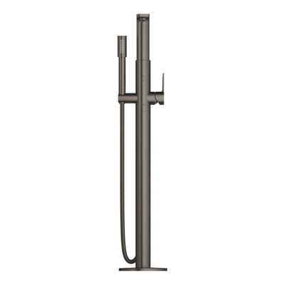 GROHE Lineare afbouwdeel v. vrijstaande badkraan vloermontage m. omstel m. sena handdouche en doucheslang 125cm brushed hard graphite OUTLETSTORE