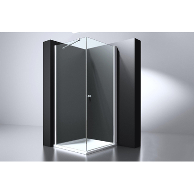 Best Design Erico Cabine de douche carrée avec 1 porte battante 100x100x200cm verre Nano 6mm