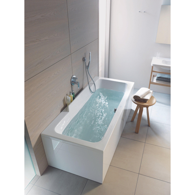 Duravit Durastyle Baignoire acrylique rectangulaire avec dossier droite 170x75x46cm sans pieds ou tabliers blanc