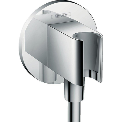 AXOR Fixfit Porter coude de raccordement mural rond chrome